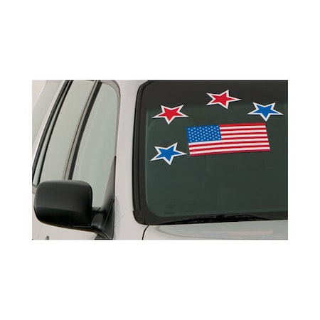 Ez Line Large Stick-On U.S. Flag Pk 262